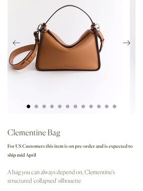The Horse - Clementine Bag — Tan pebbled leather